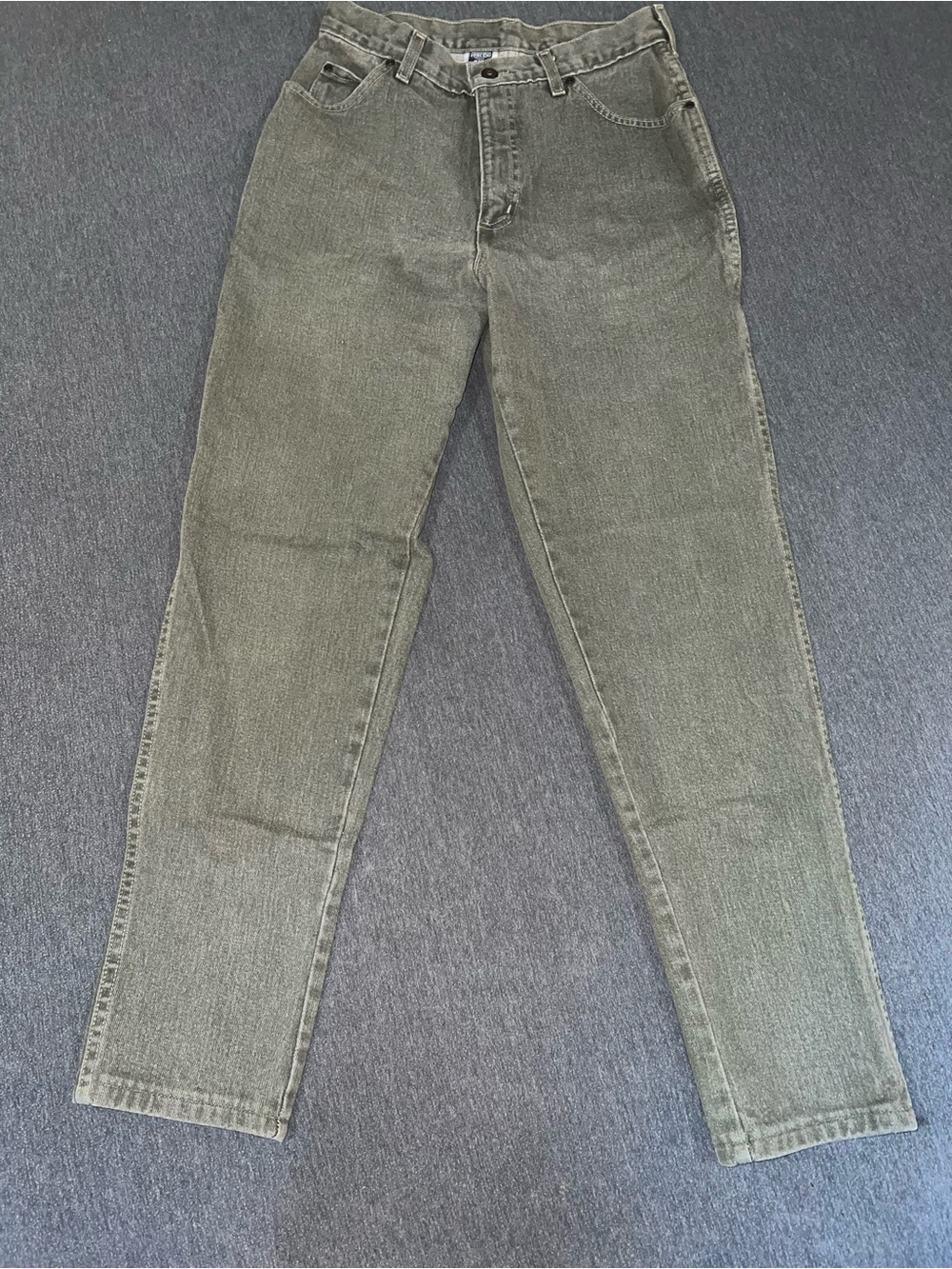 Lands' End Women's Skinny Jeans in Olive Green